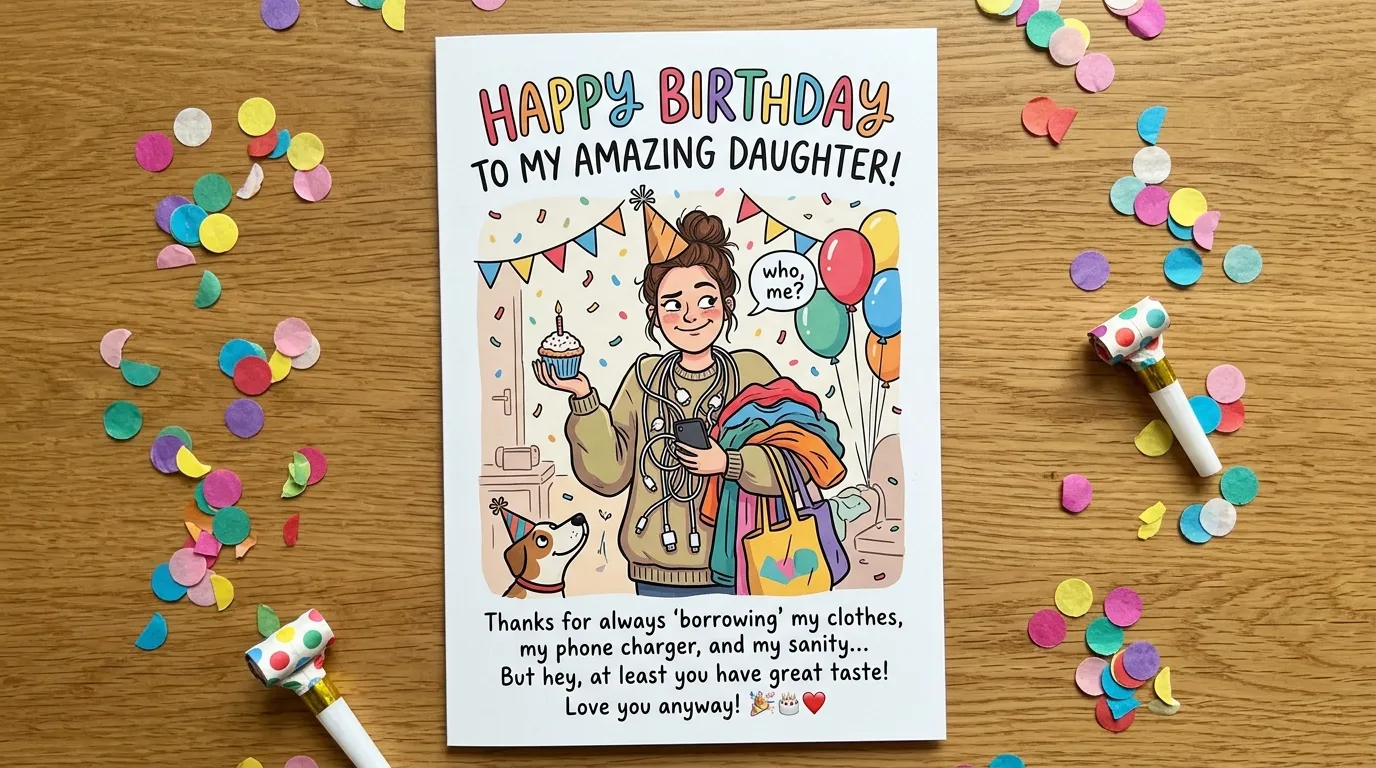 humorous funny birthday wishes for daughter