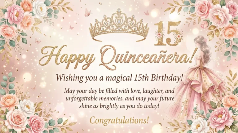 quinceanera wishes in english